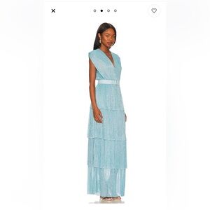 Sabina Musayev x REVOLVE Skylar Gown in Marine Blue